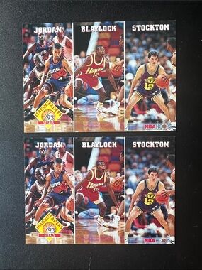 Lot of 2 SkyBox 93-94 NBA Hoops League Leaders Steals #289 Michael Jordan Cards!